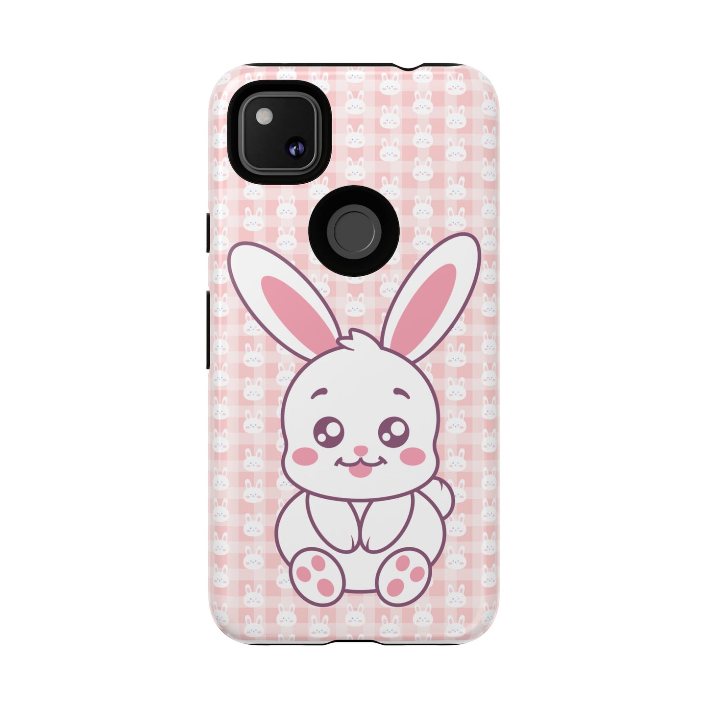 Google Pixel Phone Cases, Cute Bunny Carrot Kawaii Design, Protective Tough Case, Gift for Teens, Easter Gift