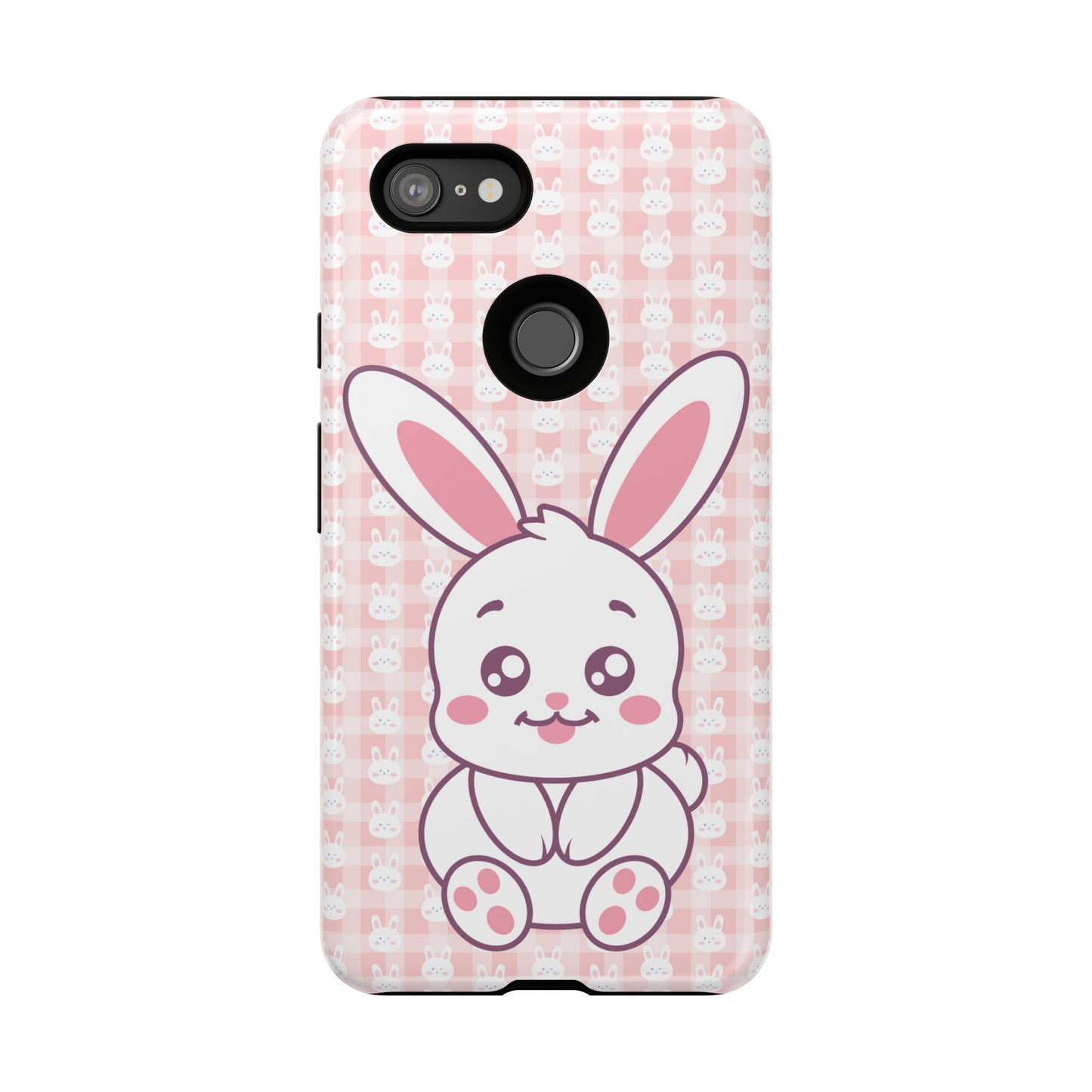 Google Pixel Phone Cases, Cute Bunny Carrot Kawaii Design, Protective Tough Case, Gift for Teens, Easter Gift