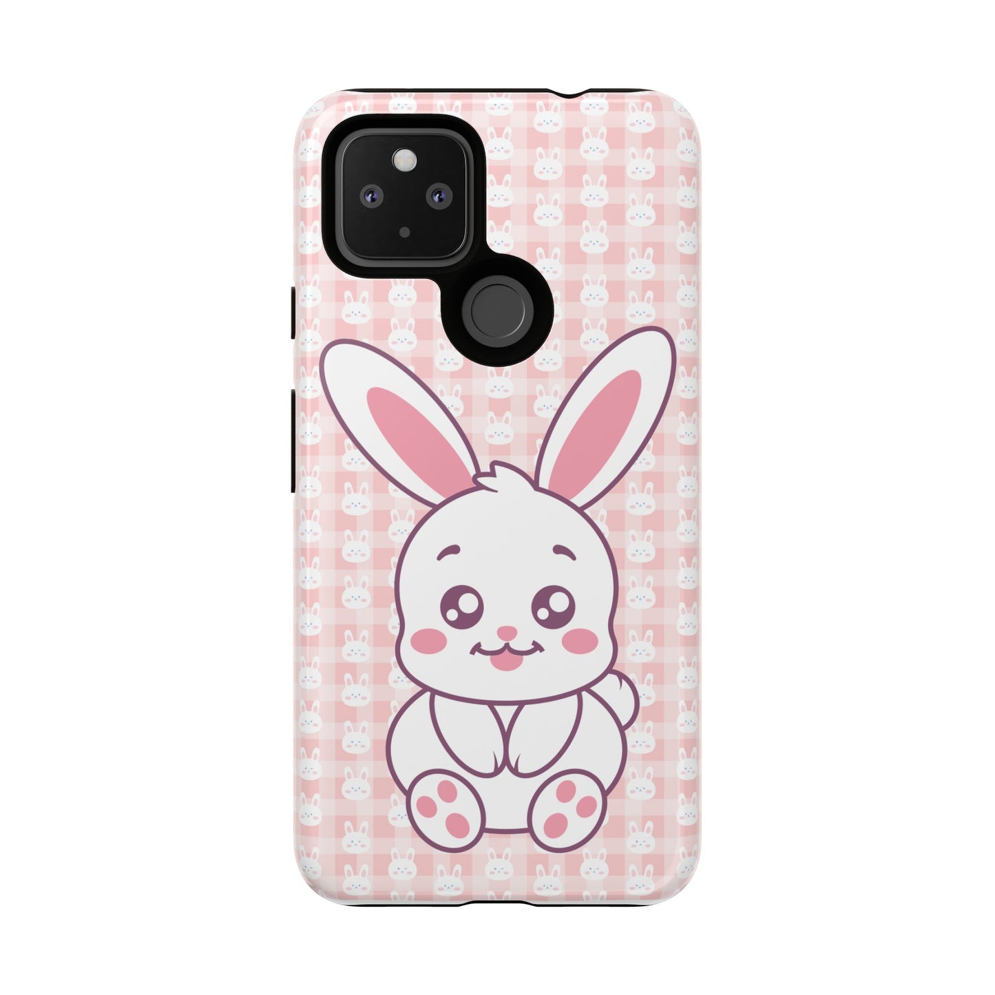 Google Pixel Phone Cases, Cute Bunny Carrot Kawaii Design, Protective Tough Case, Gift for Teens, Easter Gift