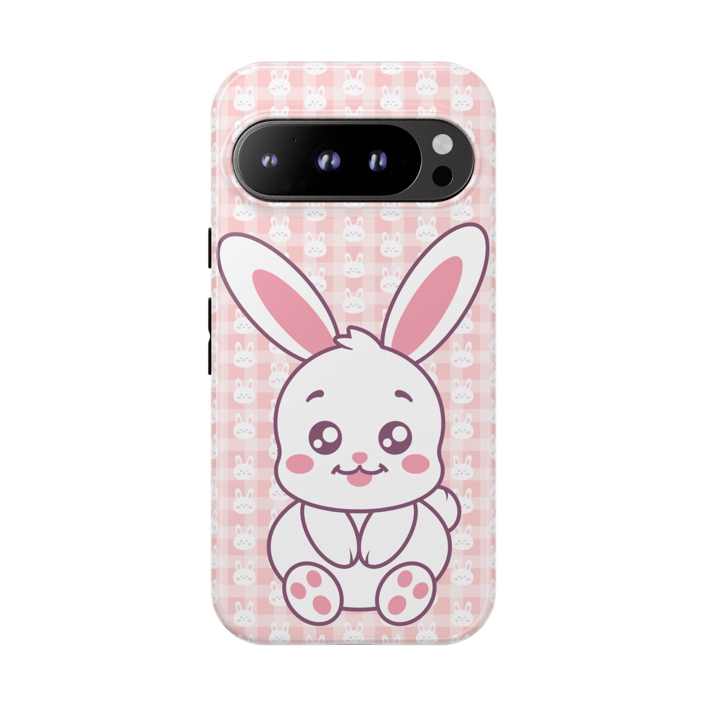 Google Pixel Phone Cases, Cute Bunny Carrot Kawaii Design, Protective Tough Case, Gift for Teens, Easter Gift