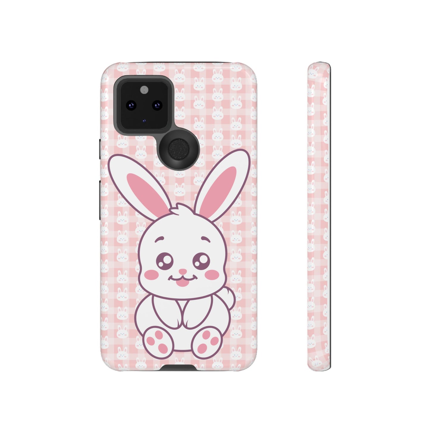 Google Pixel Phone Cases, Cute Bunny Carrot Kawaii Design, Protective Tough Case, Gift for Teens, Easter Gift