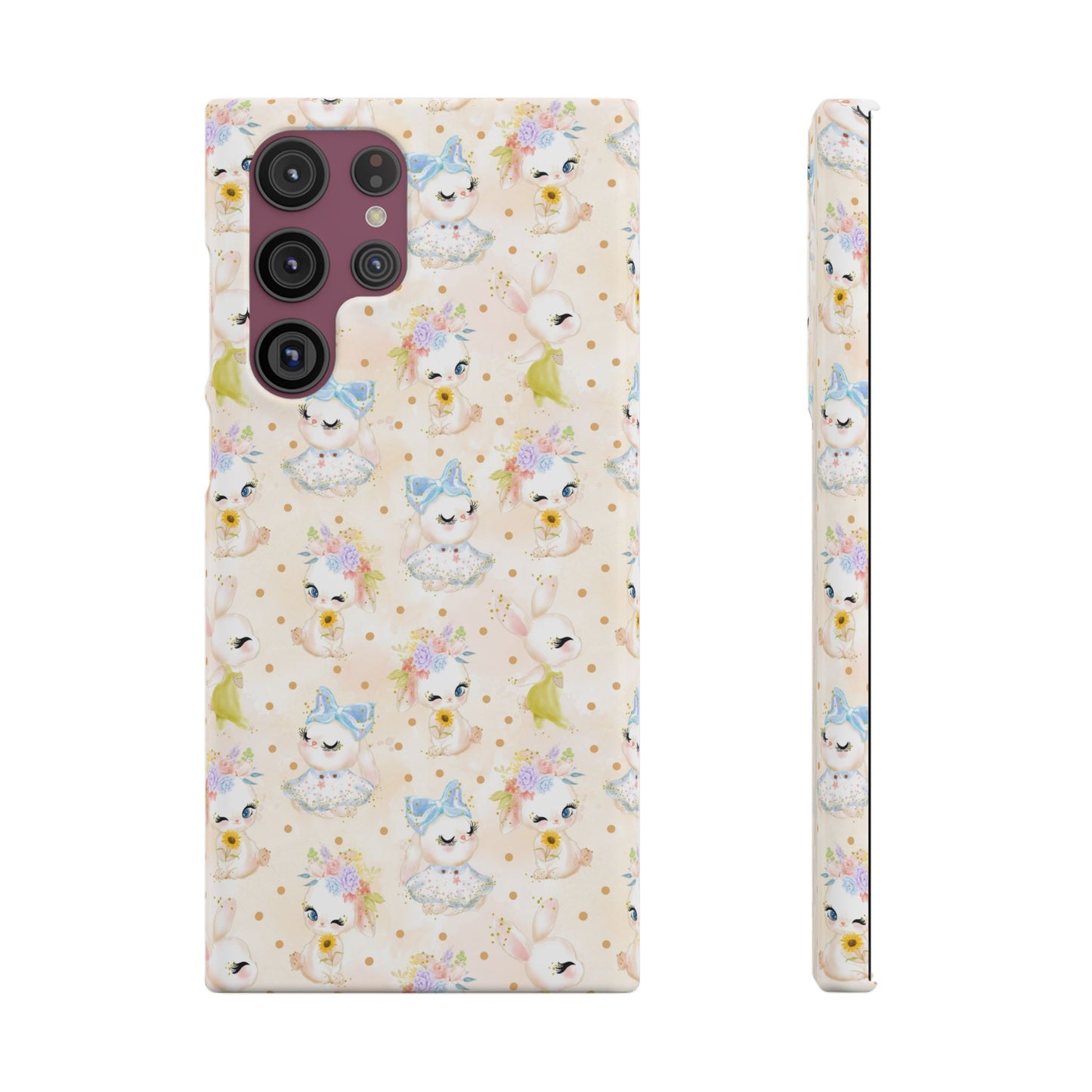 Snap Wallpaper iPhone and Samsung Cases, Bunny Phone Case, Rabbit Phone Cover, Cute Animal Accessories, Easter Gift Ideas