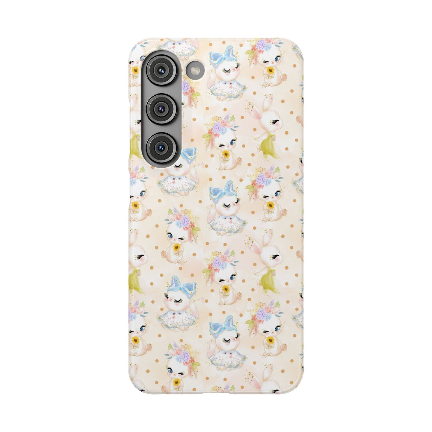 Snap Wallpaper iPhone and Samsung Cases, Bunny Phone Case, Rabbit Phone Cover, Cute Animal Accessories, Easter Gift Ideas