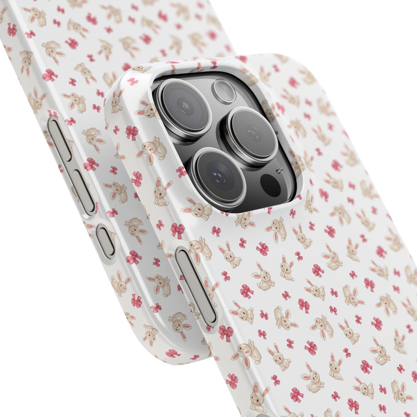 Bunny Wallpaper Slim Phone Case for Trendy Protection, Cute Bunny Design, Gift for Her, Easter Accessory, Phone Cover, Mothers Day