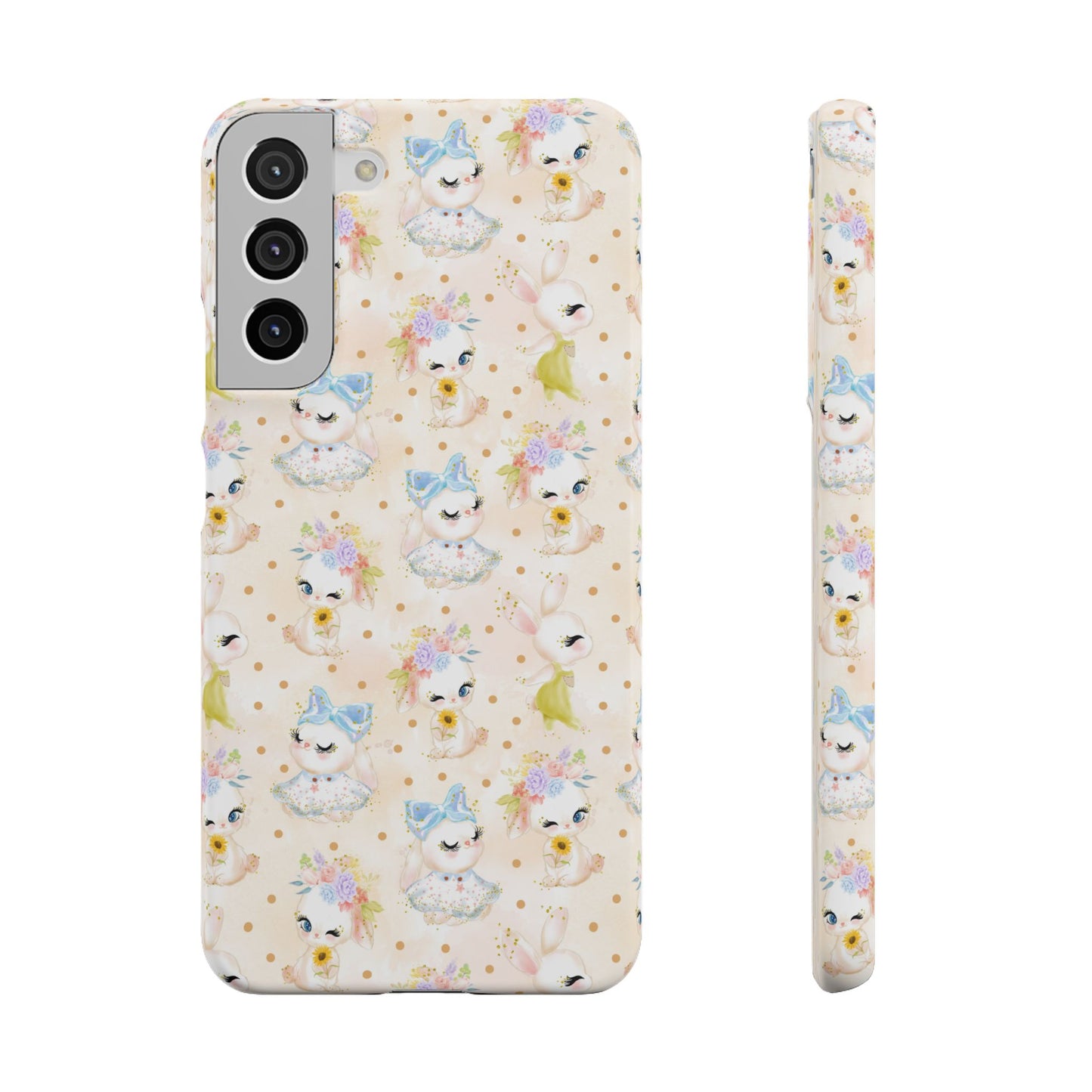 Snap Wallpaper iPhone and Samsung Cases, Bunny Phone Case, Rabbit Phone Cover, Cute Animal Accessories, Easter Gift Ideas