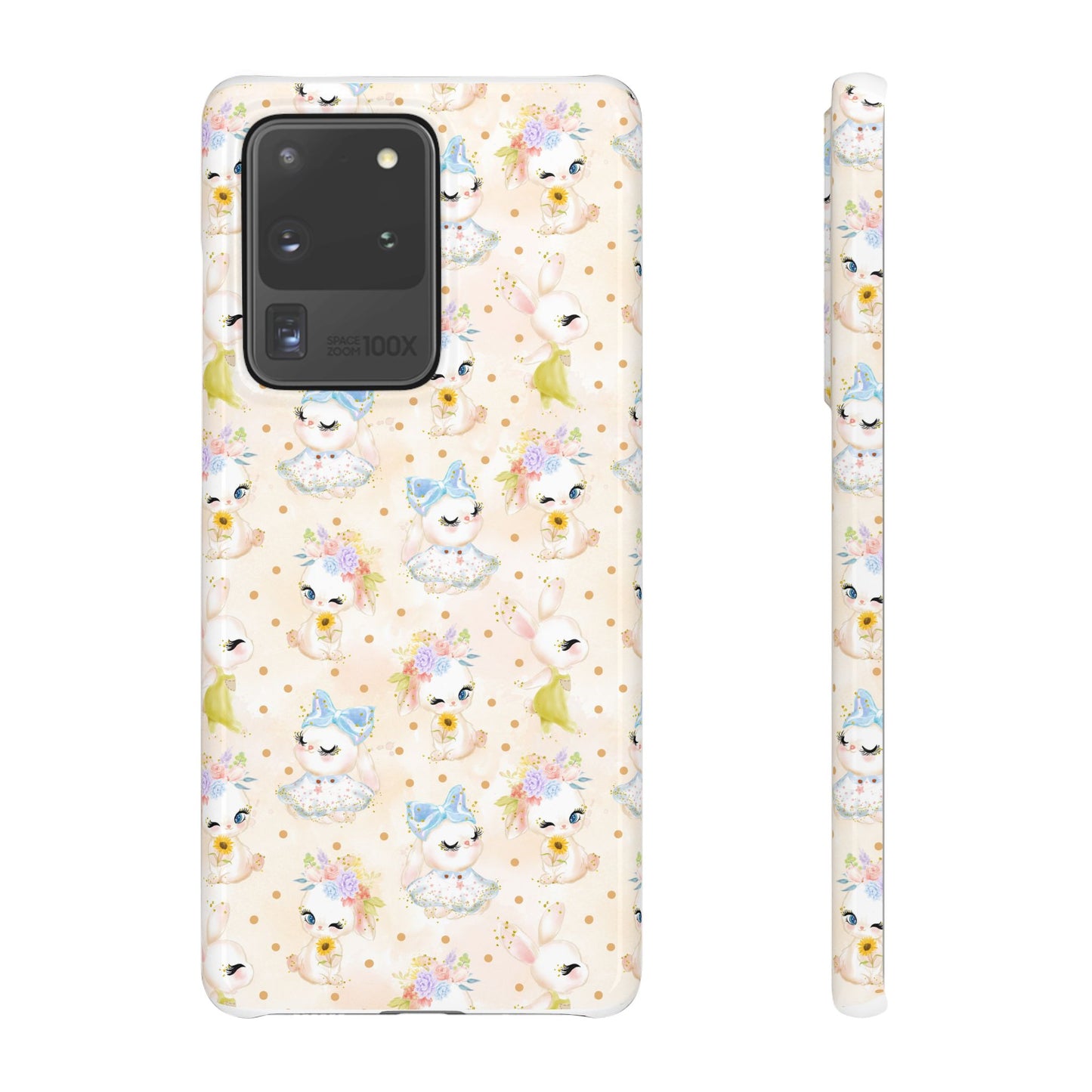 Snap Wallpaper iPhone and Samsung Cases, Bunny Phone Case, Rabbit Phone Cover, Cute Animal Accessories, Easter Gift Ideas