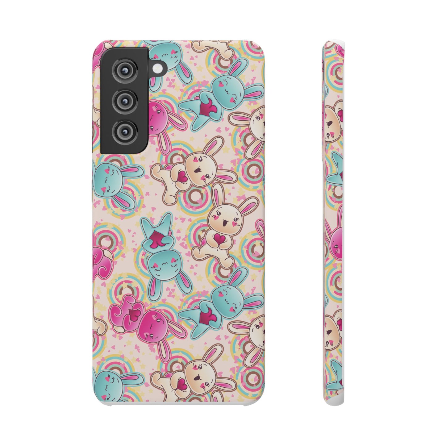 Colorful Bunny Snap Case for iPhone | Cute Bunny Phone Cover