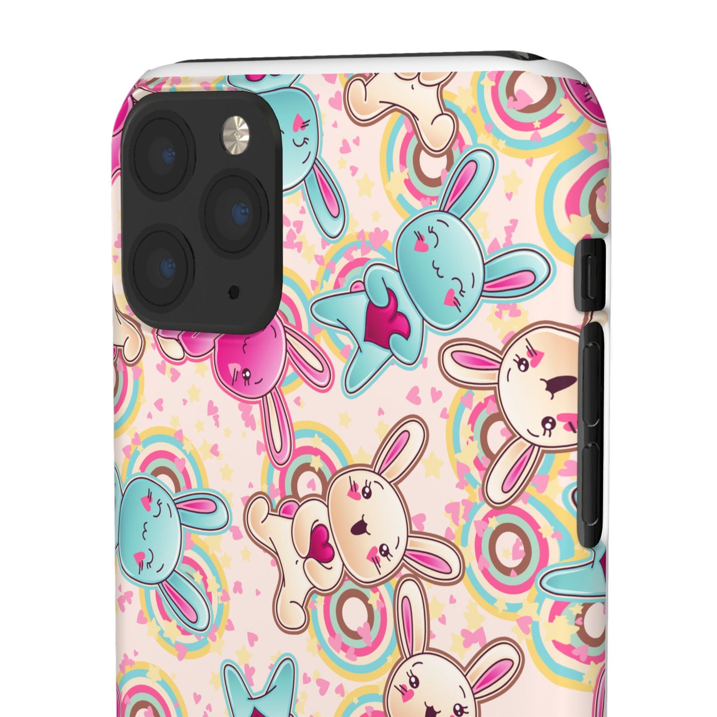 Colorful Bunny Snap Case for iPhone | Cute Bunny Phone Cover