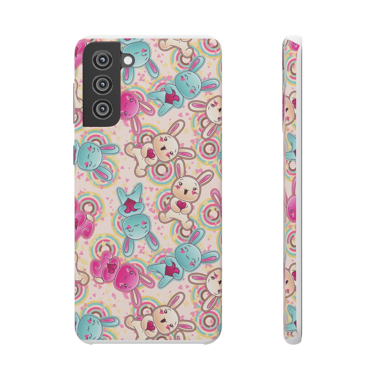 Colorful Bunny Snap Case for iPhone | Cute Bunny Phone Cover