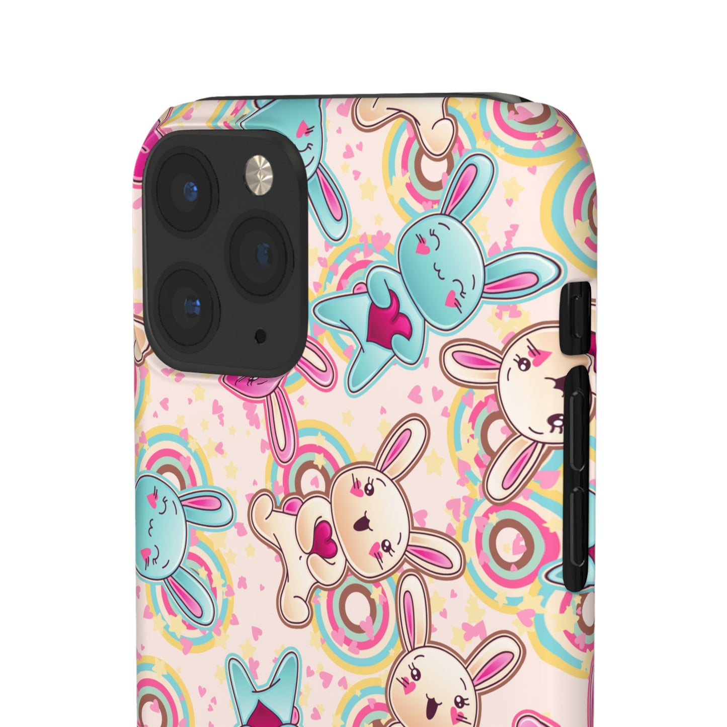 Colorful Bunny Snap Case for iPhone | Cute Bunny Phone Cover