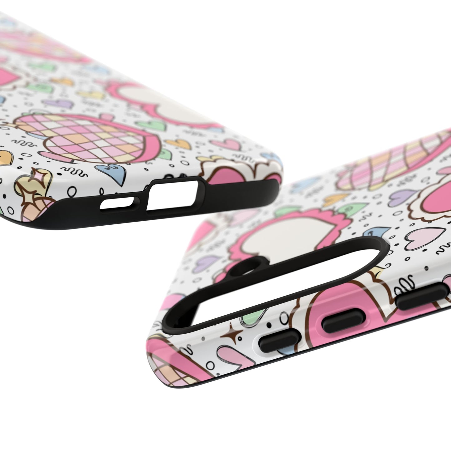 Cute Heart Pattern Phone Case - Tough Cases for Valentine's Day & Everyday Use