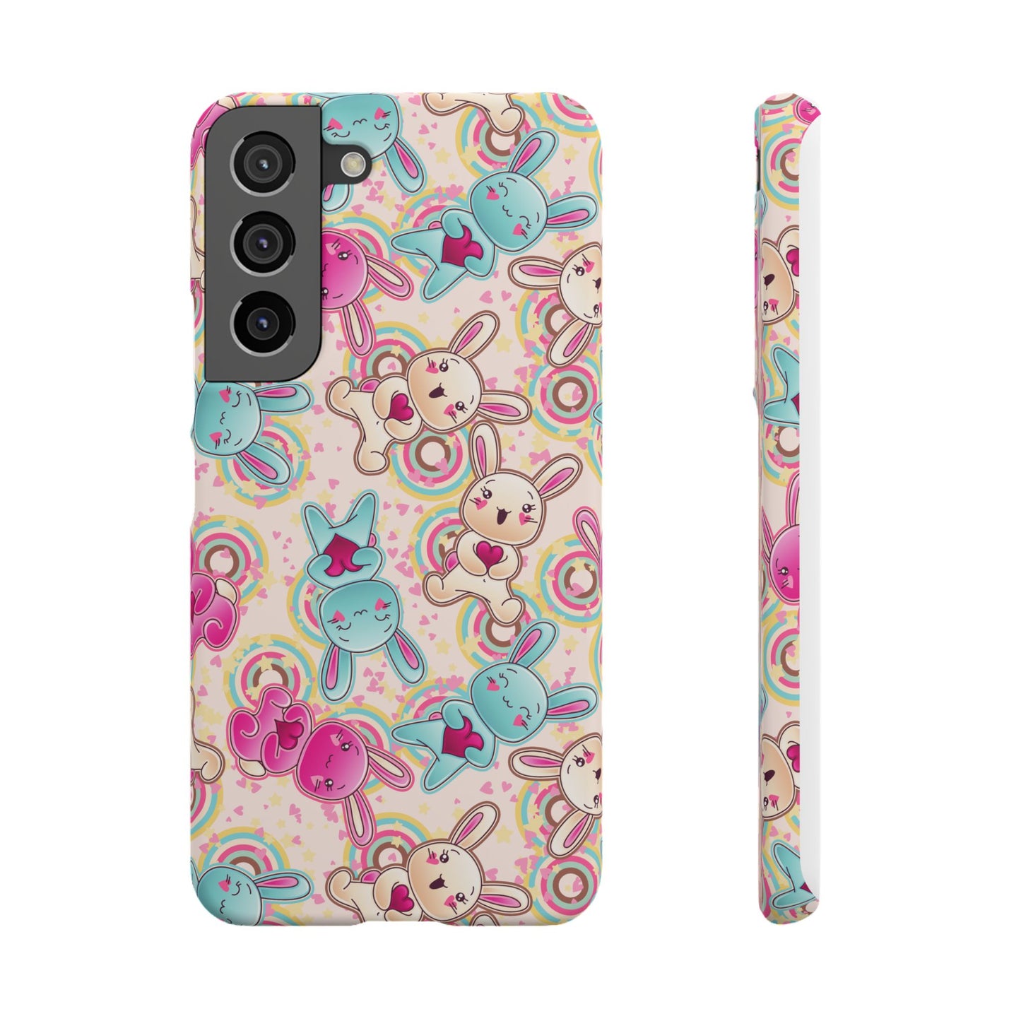 Colorful Bunny Snap Case for iPhone | Cute Bunny Phone Cover