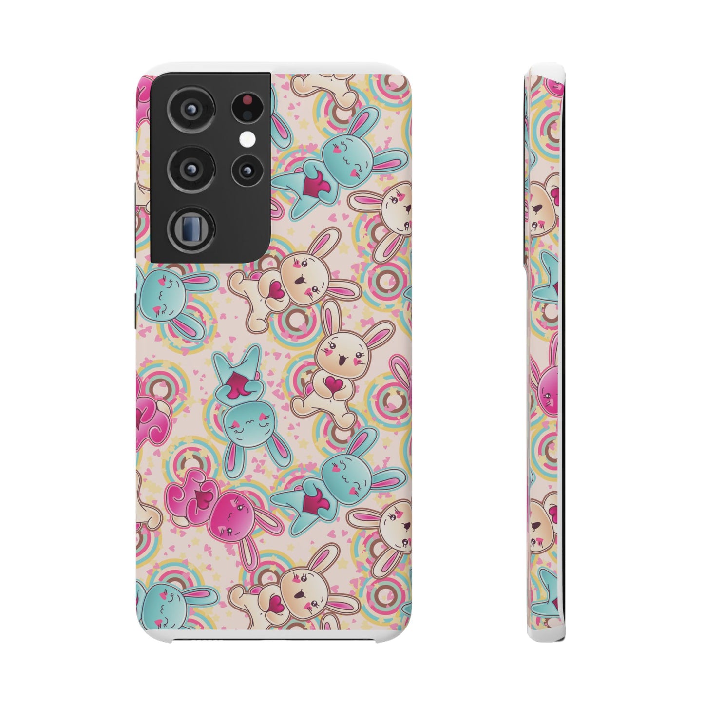 Colorful Bunny Snap Case for iPhone | Cute Bunny Phone Cover