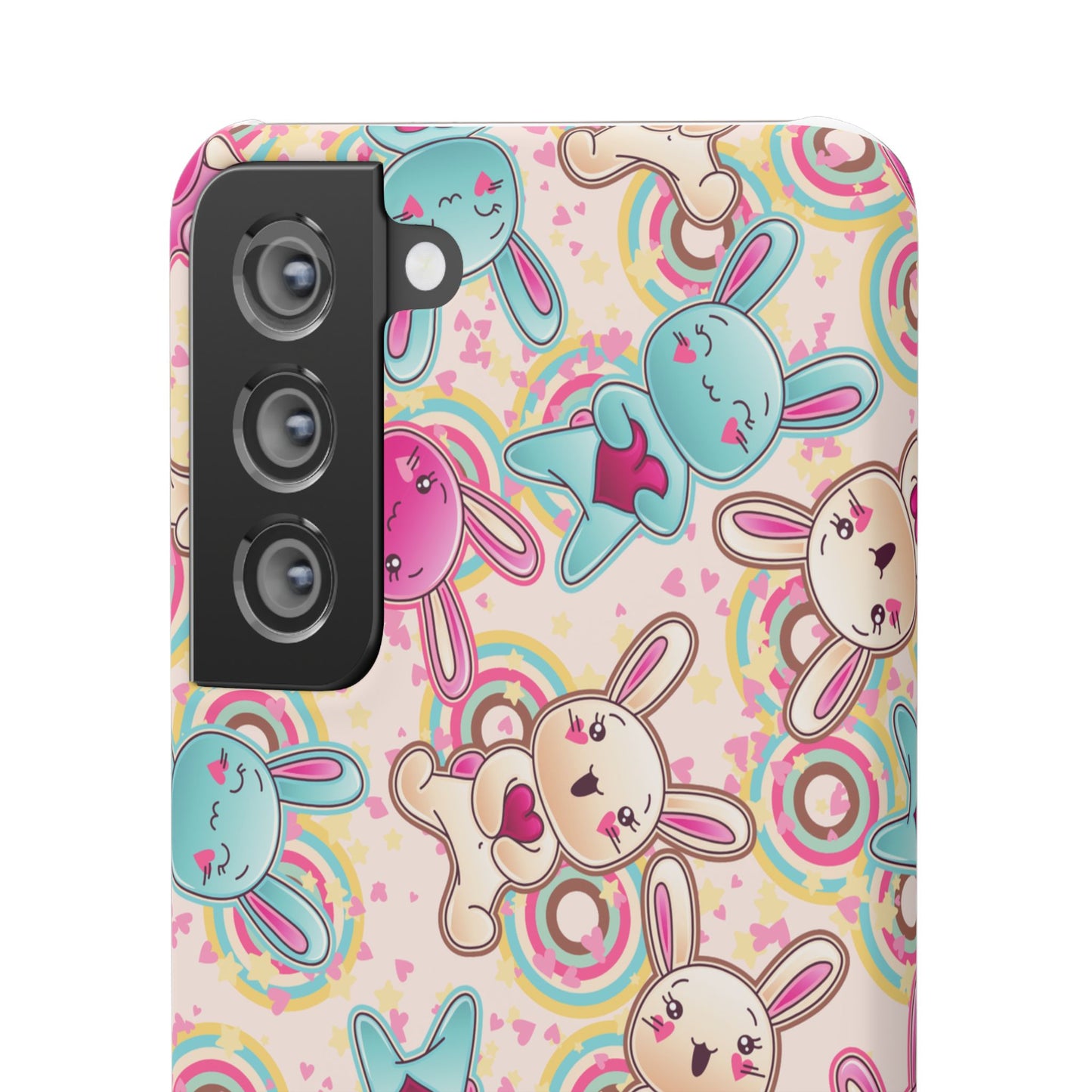 Colorful Bunny Snap Case for iPhone | Cute Bunny Phone Cover