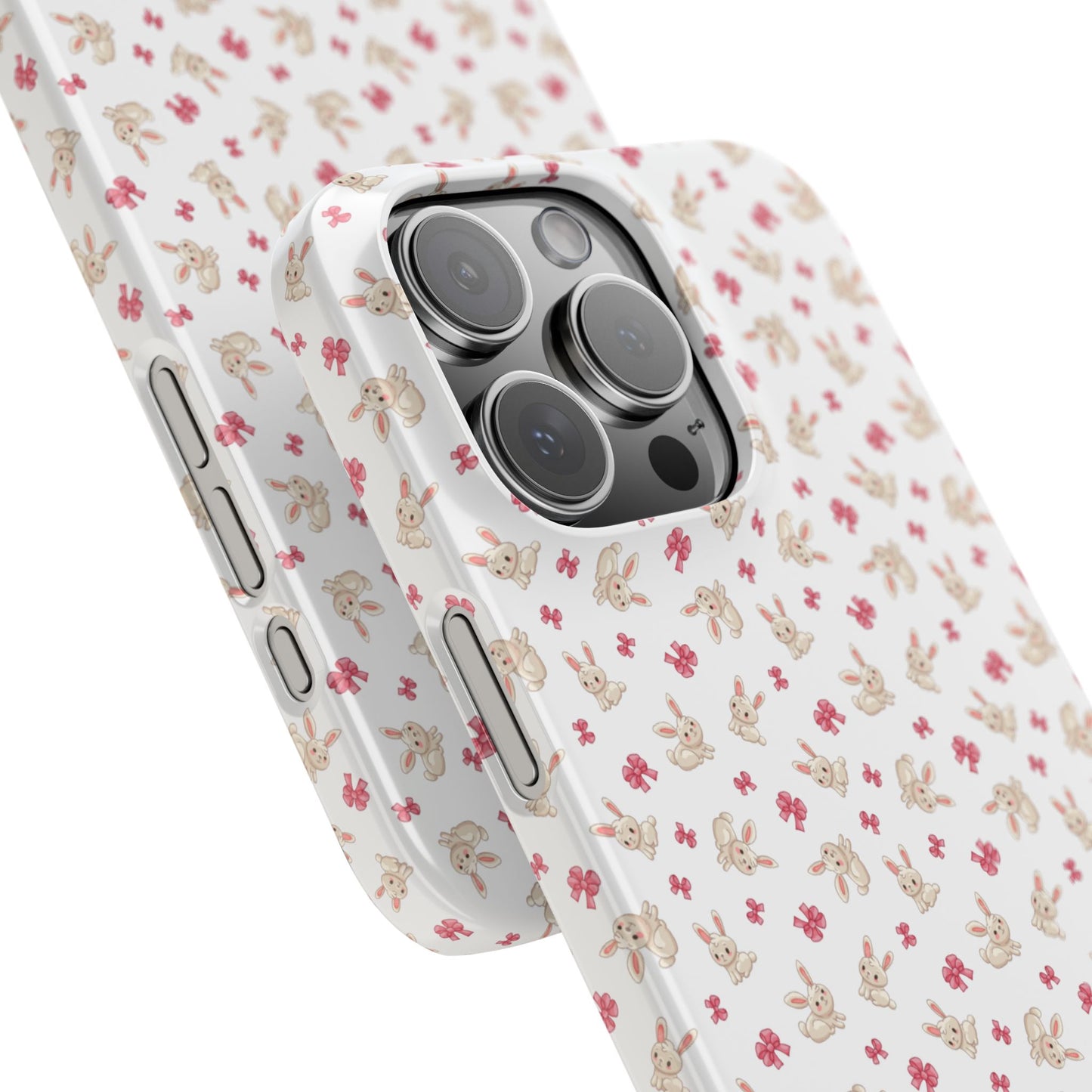 Bunny Wallpaper Slim Phone Case for Trendy Protection, Cute Bunny Design, Gift for Her, Easter Accessory, Phone Cover, Mothers Day