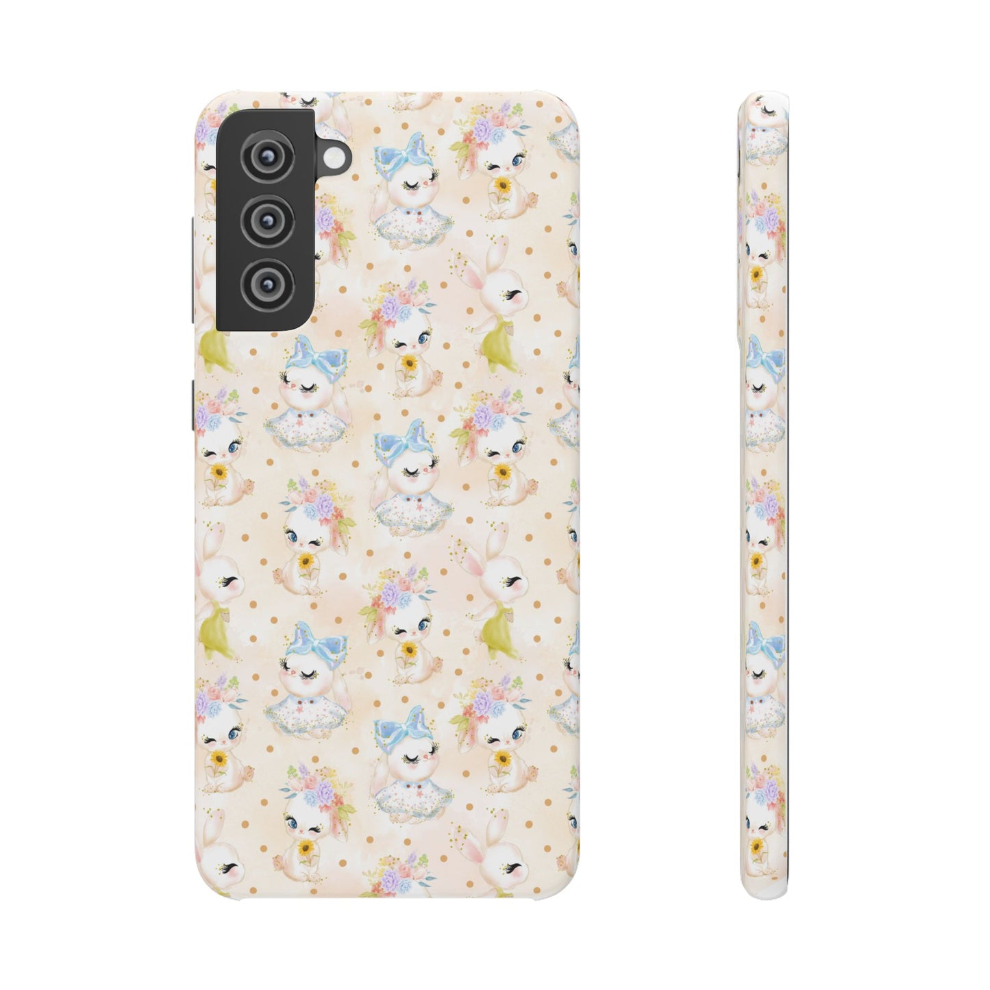 Snap Wallpaper iPhone and Samsung Cases, Bunny Phone Case, Rabbit Phone Cover, Cute Animal Accessories, Easter Gift Ideas