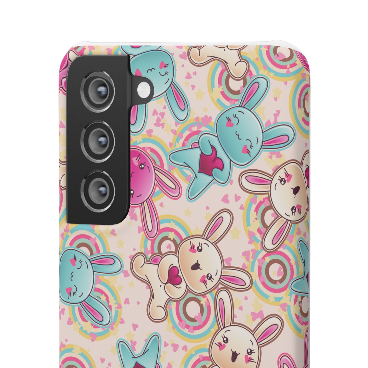 Colorful Bunny Snap Case for iPhone | Cute Bunny Phone Cover