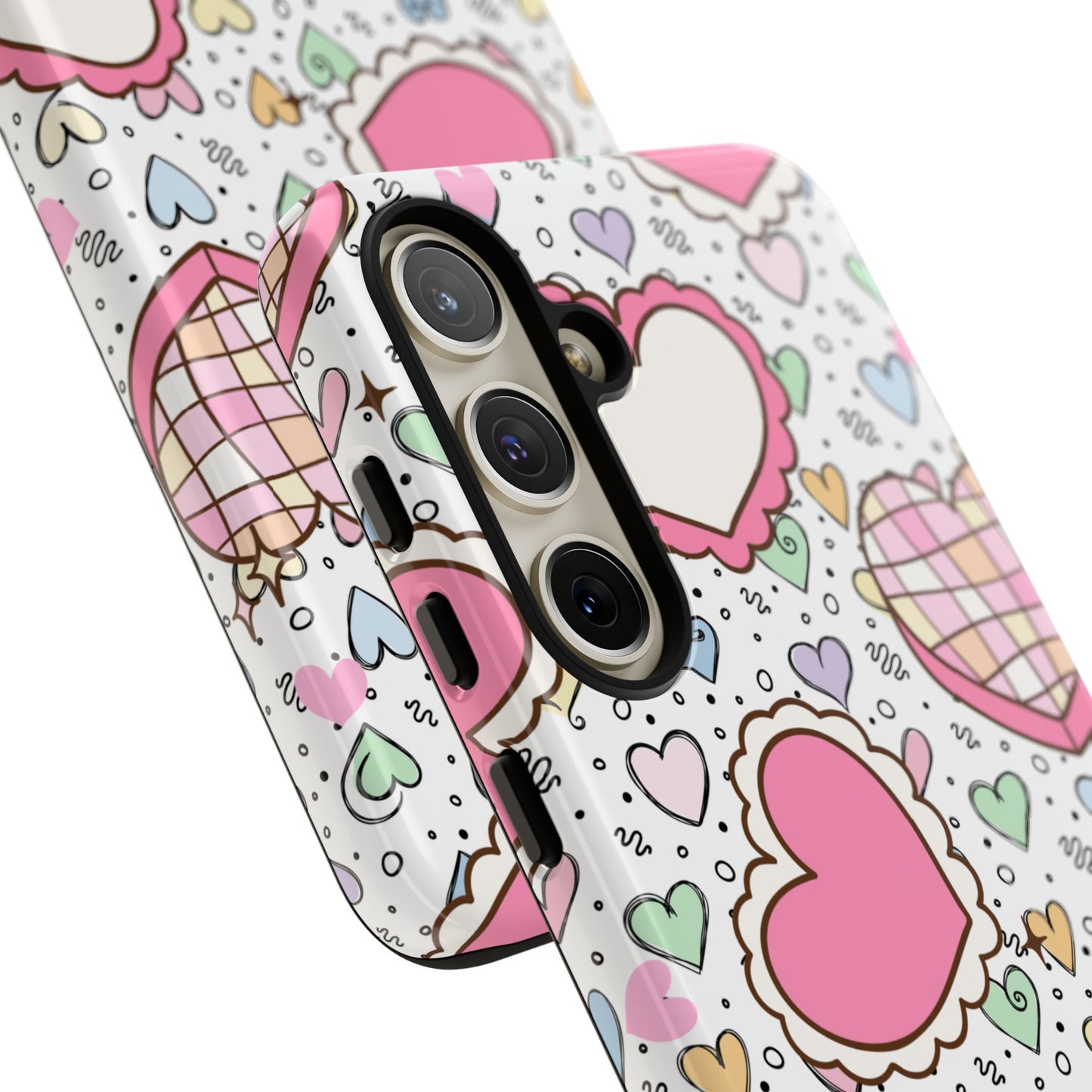Cute Heart Pattern Phone Case - Tough Cases for Valentine's Day & Everyday Use