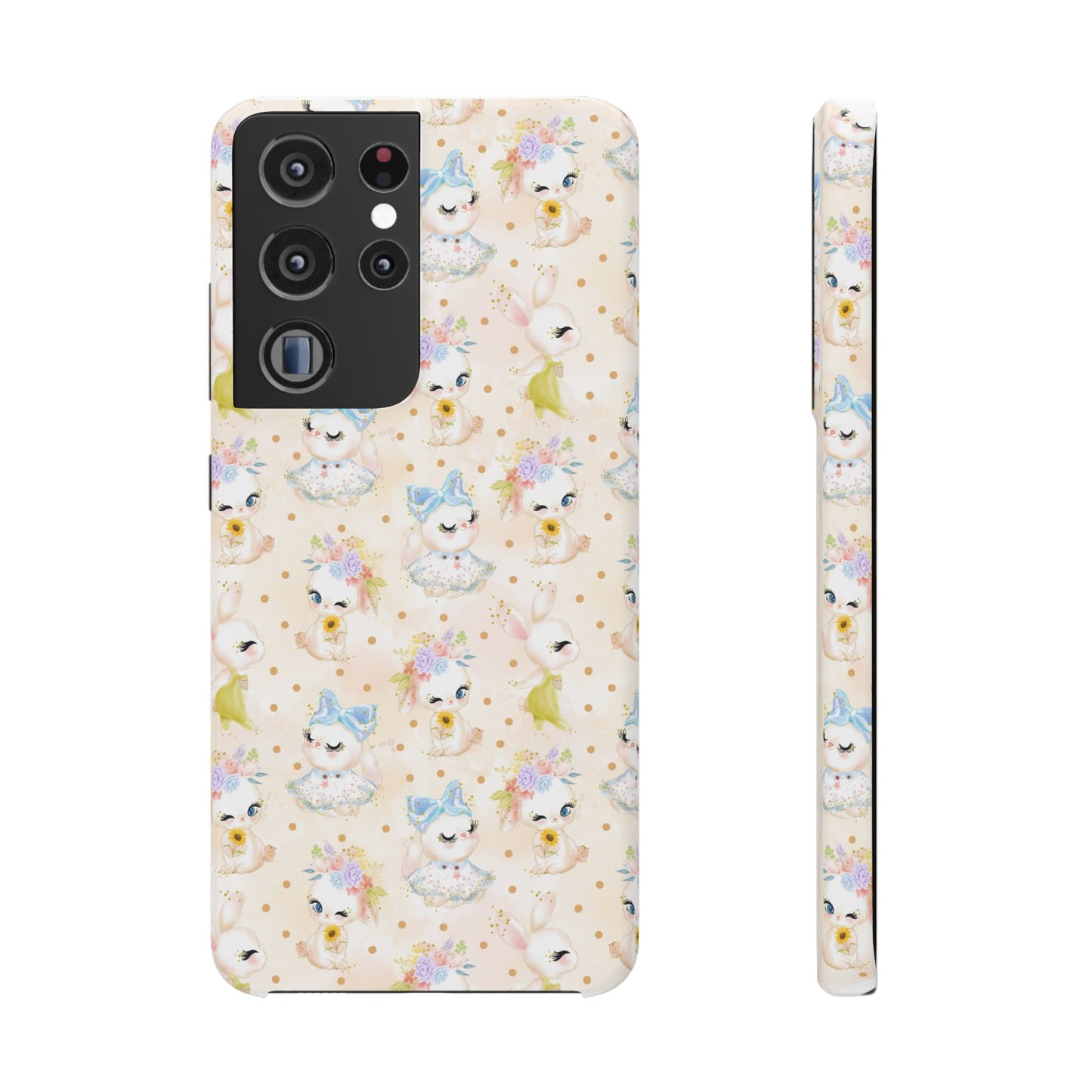 Snap Wallpaper iPhone and Samsung Cases, Bunny Phone Case, Rabbit Phone Cover, Cute Animal Accessories, Easter Gift Ideas