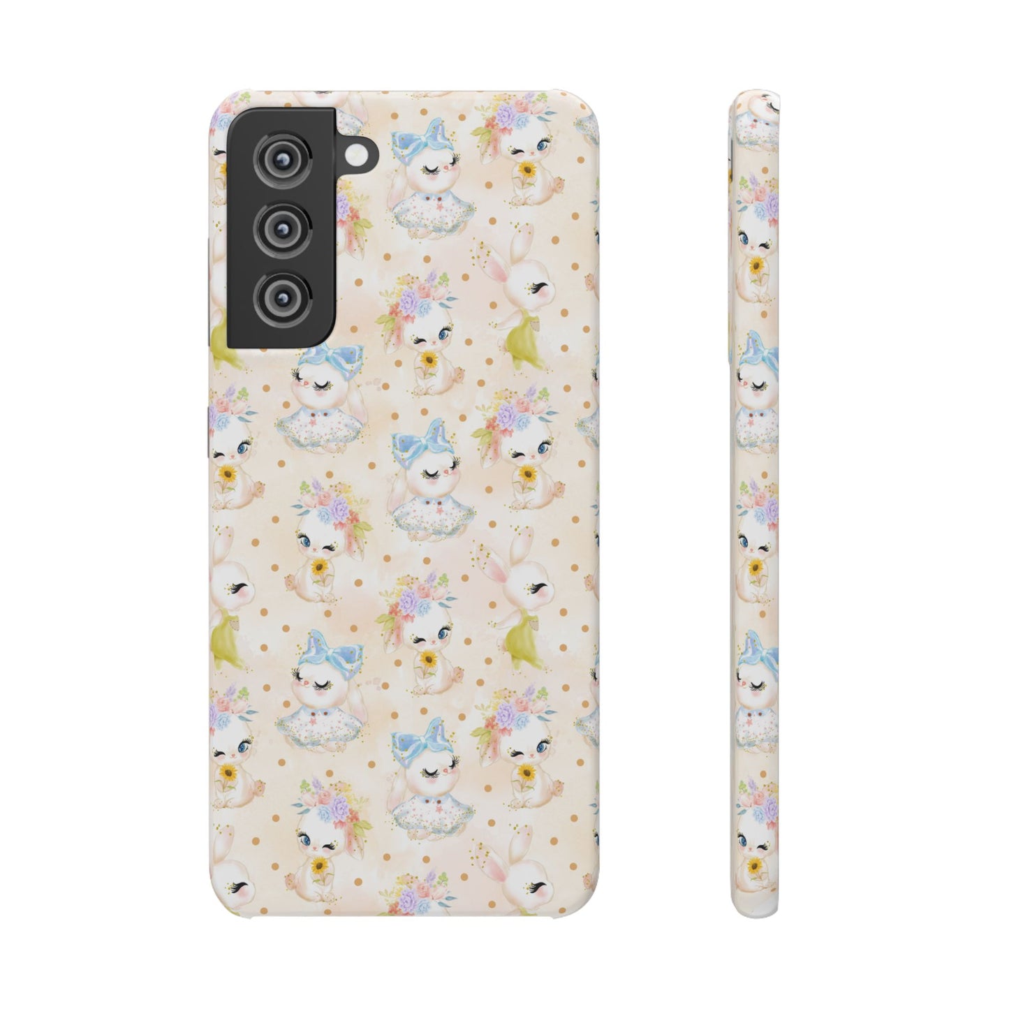 Snap Wallpaper iPhone and Samsung Cases, Bunny Phone Case, Rabbit Phone Cover, Cute Animal Accessories, Easter Gift Ideas