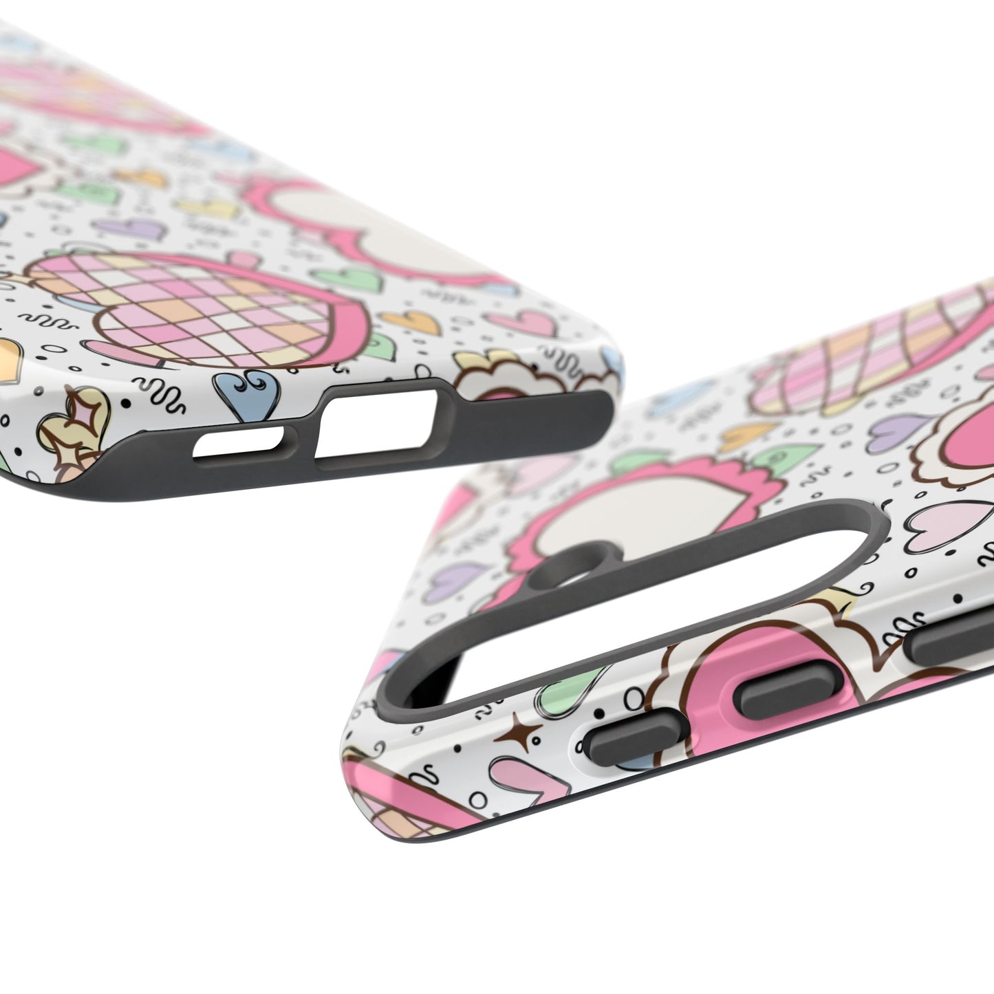 Cute Heart Pattern Phone Case - Tough Cases for Valentine's Day & Everyday Use