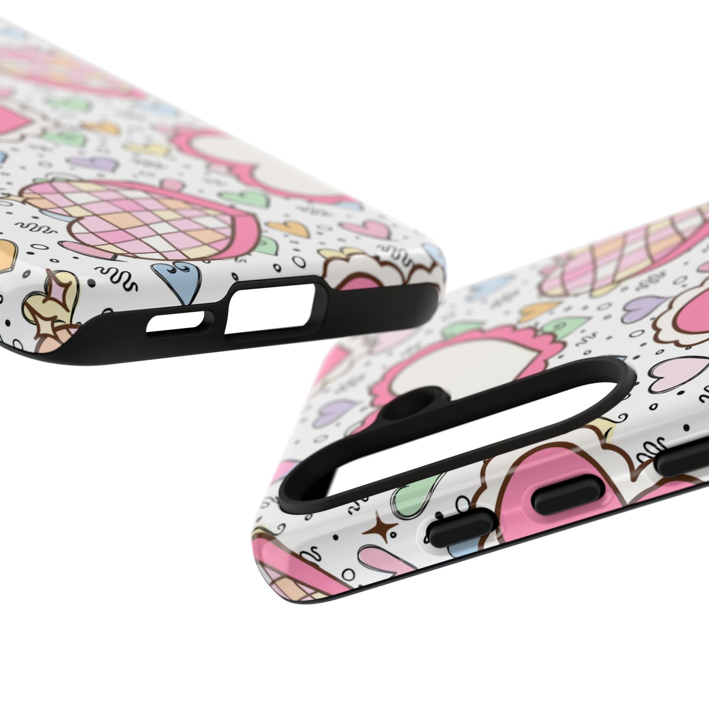 Cute Heart Pattern Phone Case - Tough Cases for Valentine's Day & Everyday Use