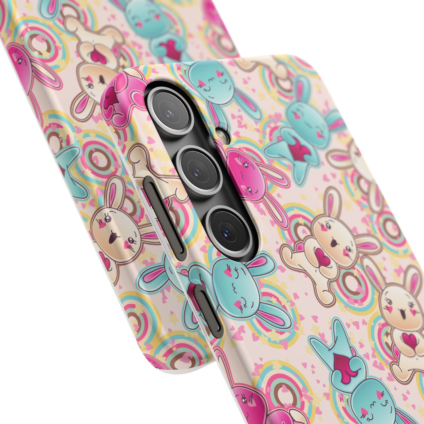 Colorful Bunny Snap Case for iPhone | Cute Bunny Phone Cover