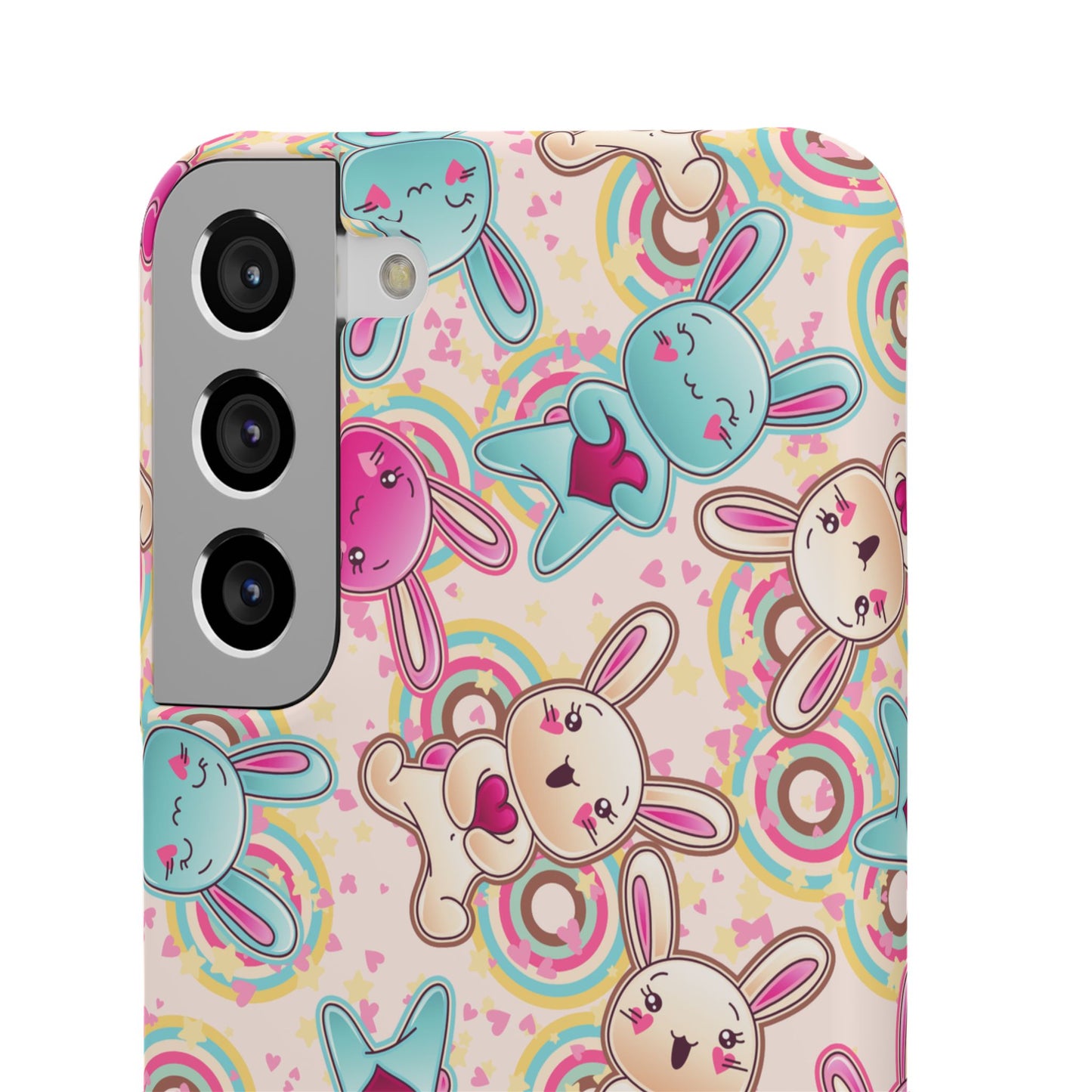 Colorful Bunny Snap Case for iPhone | Cute Bunny Phone Cover