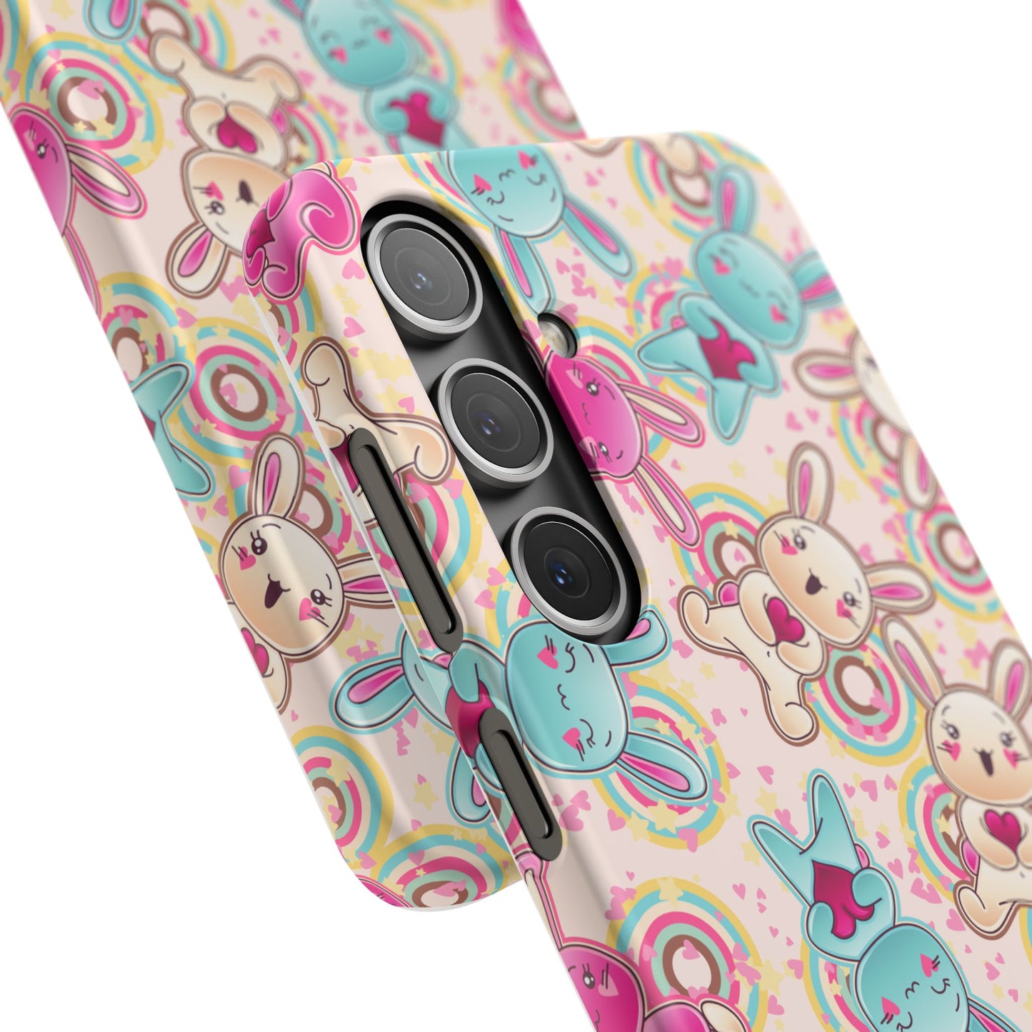 Colorful Bunny Snap Case for iPhone | Cute Bunny Phone Cover