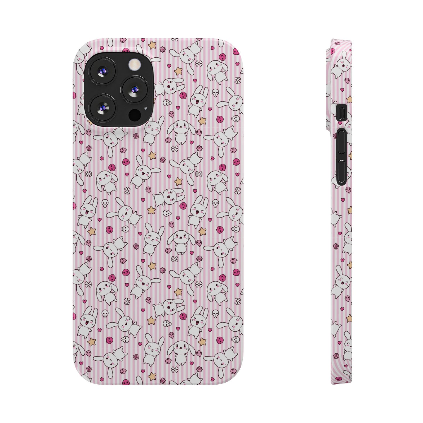 iPhone Cute Wallpaper Bunny Phone Case Kawaii Design, Slim Fit, Gifts for Animal Lovers, Phone Accessories, Cute Cell Phone Cover, Pastel Aesthetic