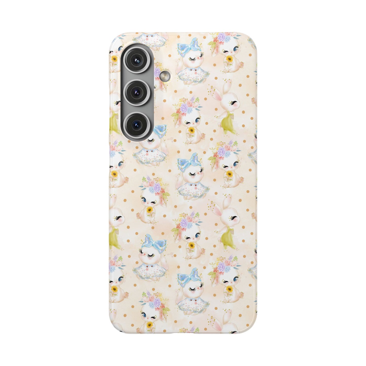 Snap Wallpaper iPhone and Samsung Cases, Bunny Phone Case, Rabbit Phone Cover, Cute Animal Accessories, Easter Gift Ideas
