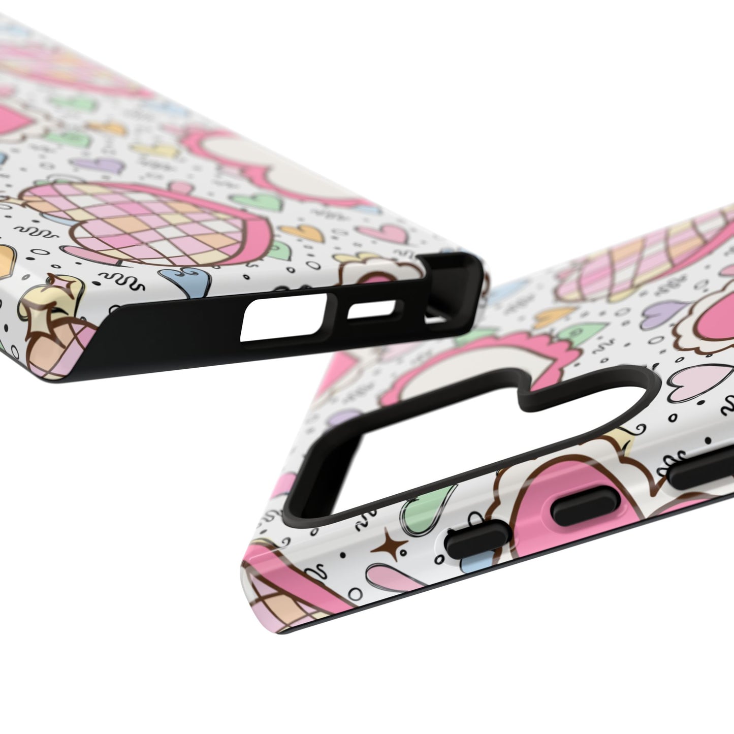 Cute Heart Pattern Phone Case - Tough Cases for Valentine's Day & Everyday Use