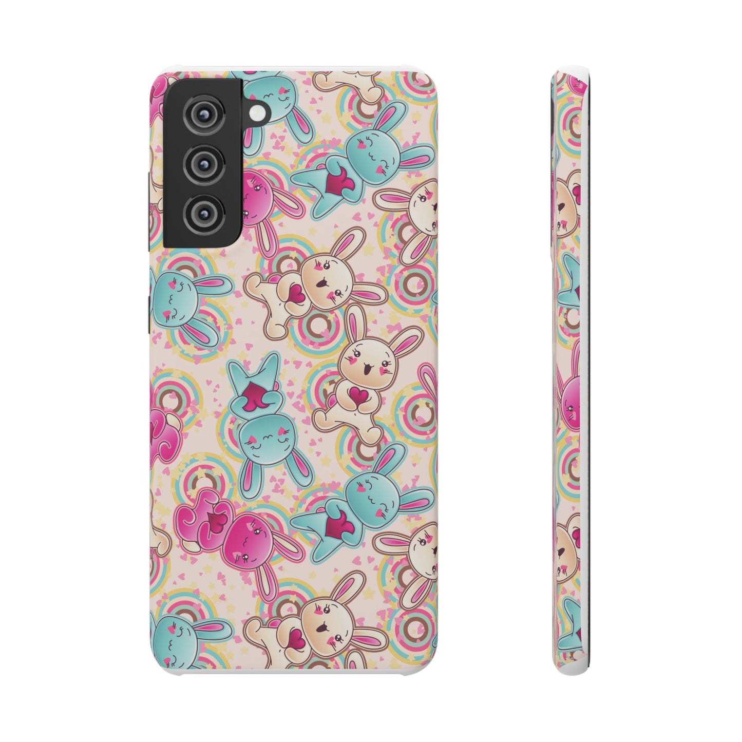 Colorful Bunny Snap Case for iPhone | Cute Bunny Phone Cover