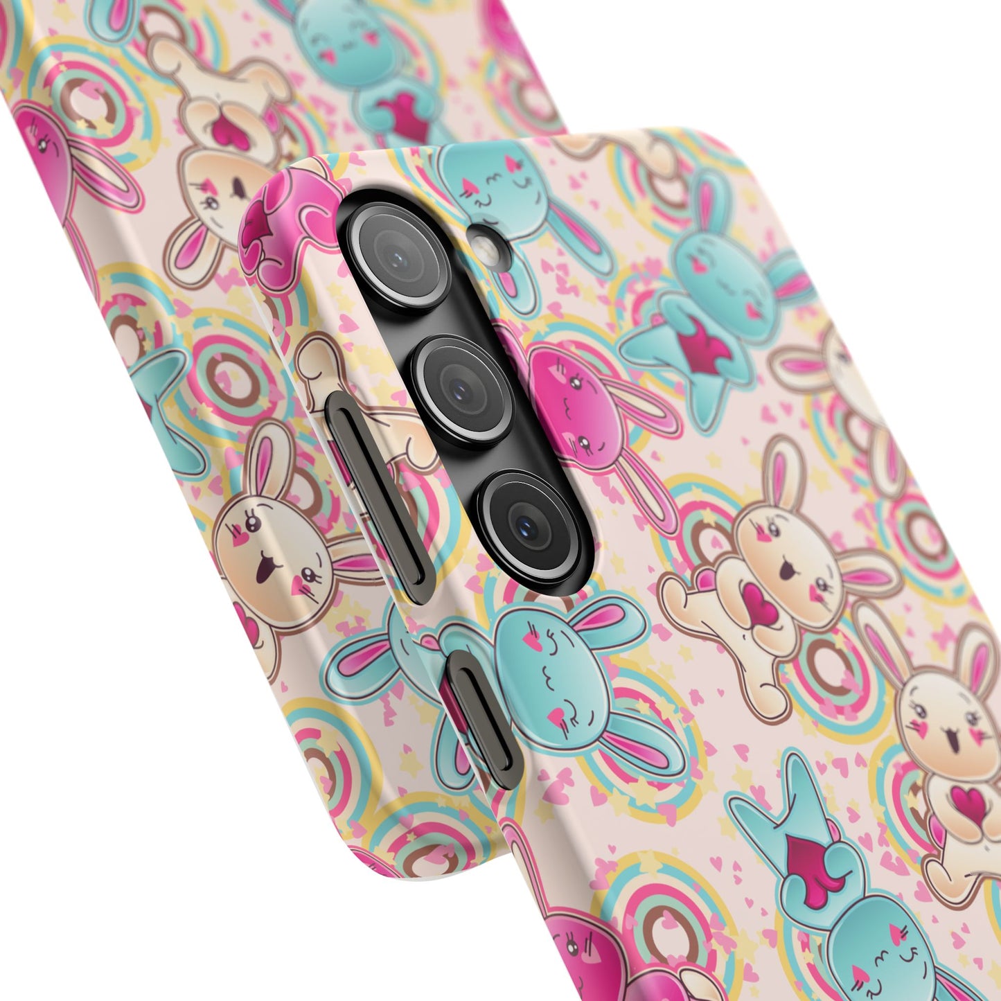 Colorful Bunny Snap Case for iPhone | Cute Bunny Phone Cover