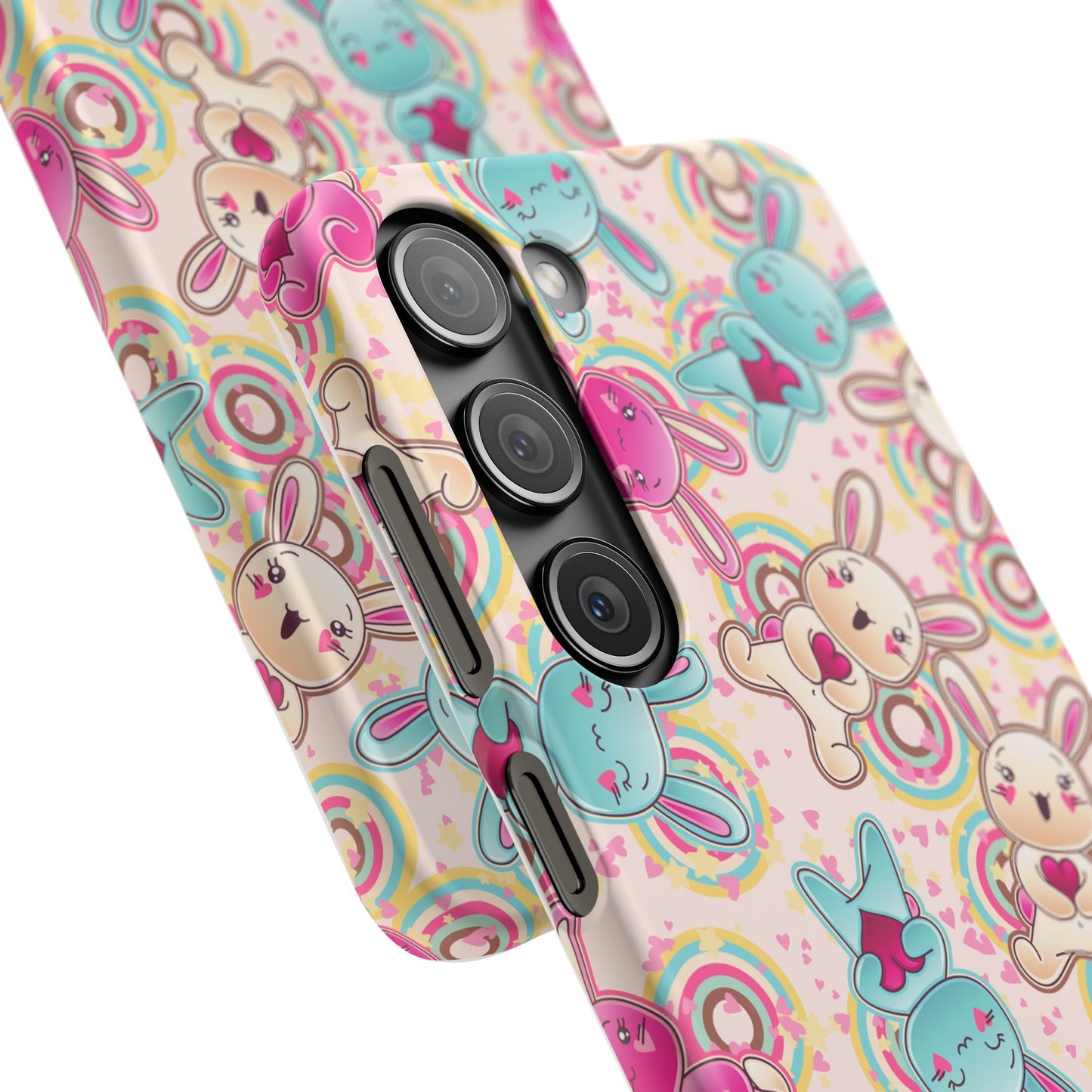 Colorful Bunny Snap Case for iPhone | Cute Bunny Phone Cover