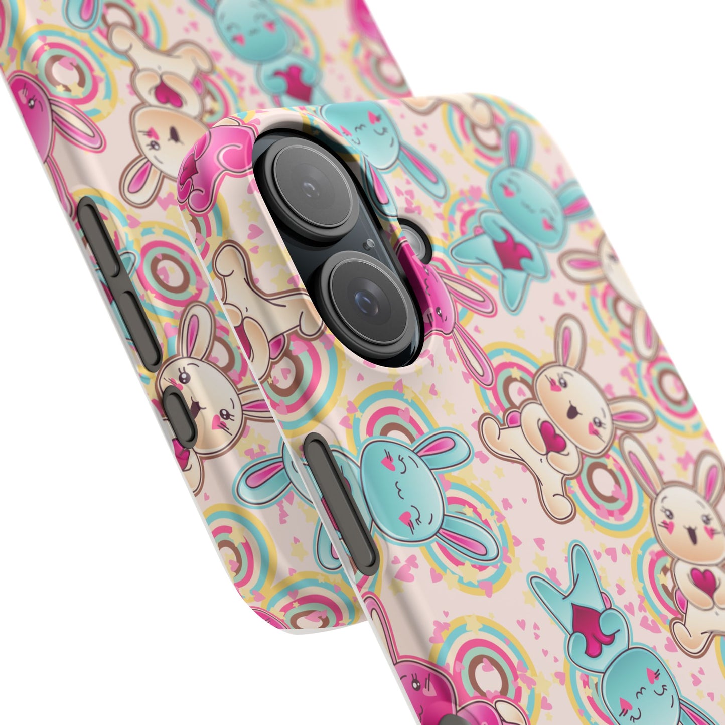 Colorful Bunny Snap Case for iPhone | Cute Bunny Phone Cover
