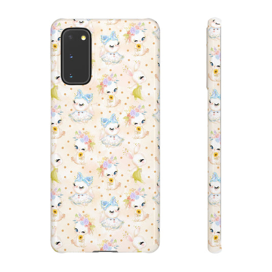 Snap Wallpaper iPhone and Samsung Cases, Bunny Phone Case, Rabbit Phone Cover, Cute Animal Accessories, Easter Gift Ideas