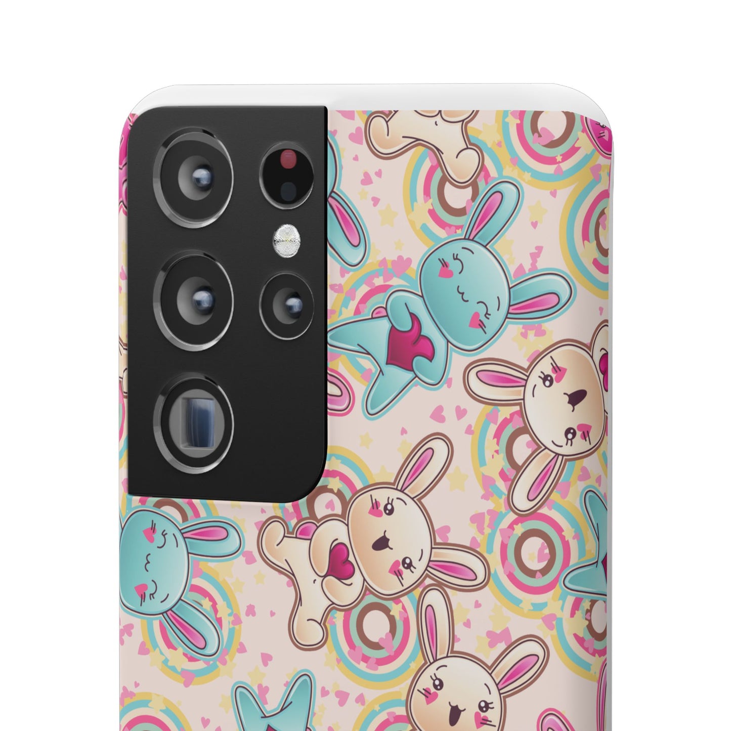 Colorful Bunny Snap Case for iPhone | Cute Bunny Phone Cover