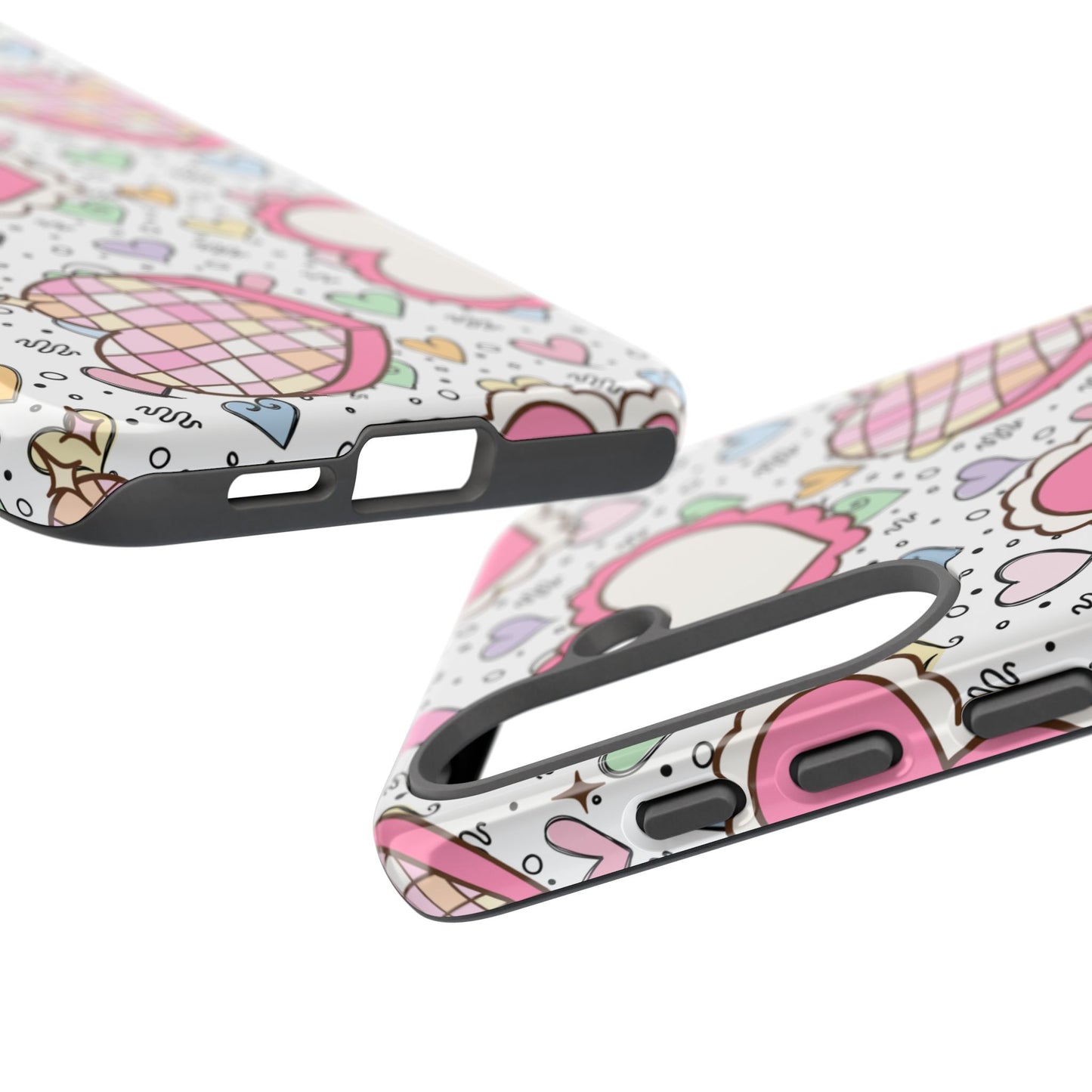 Cute Heart Pattern Phone Case - Tough Cases for Valentine's Day & Everyday Use