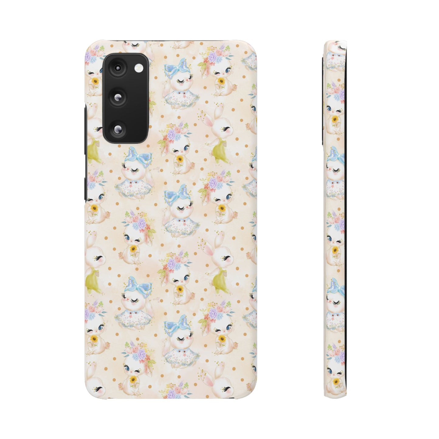 Snap Wallpaper iPhone and Samsung Cases, Bunny Phone Case, Rabbit Phone Cover, Cute Animal Accessories, Easter Gift Ideas