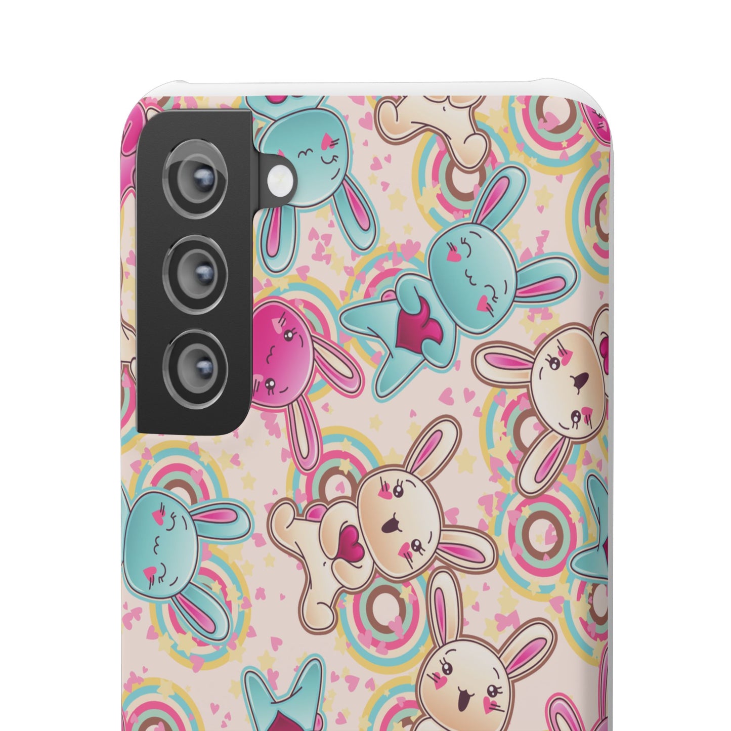 Colorful Bunny Snap Case for iPhone | Cute Bunny Phone Cover