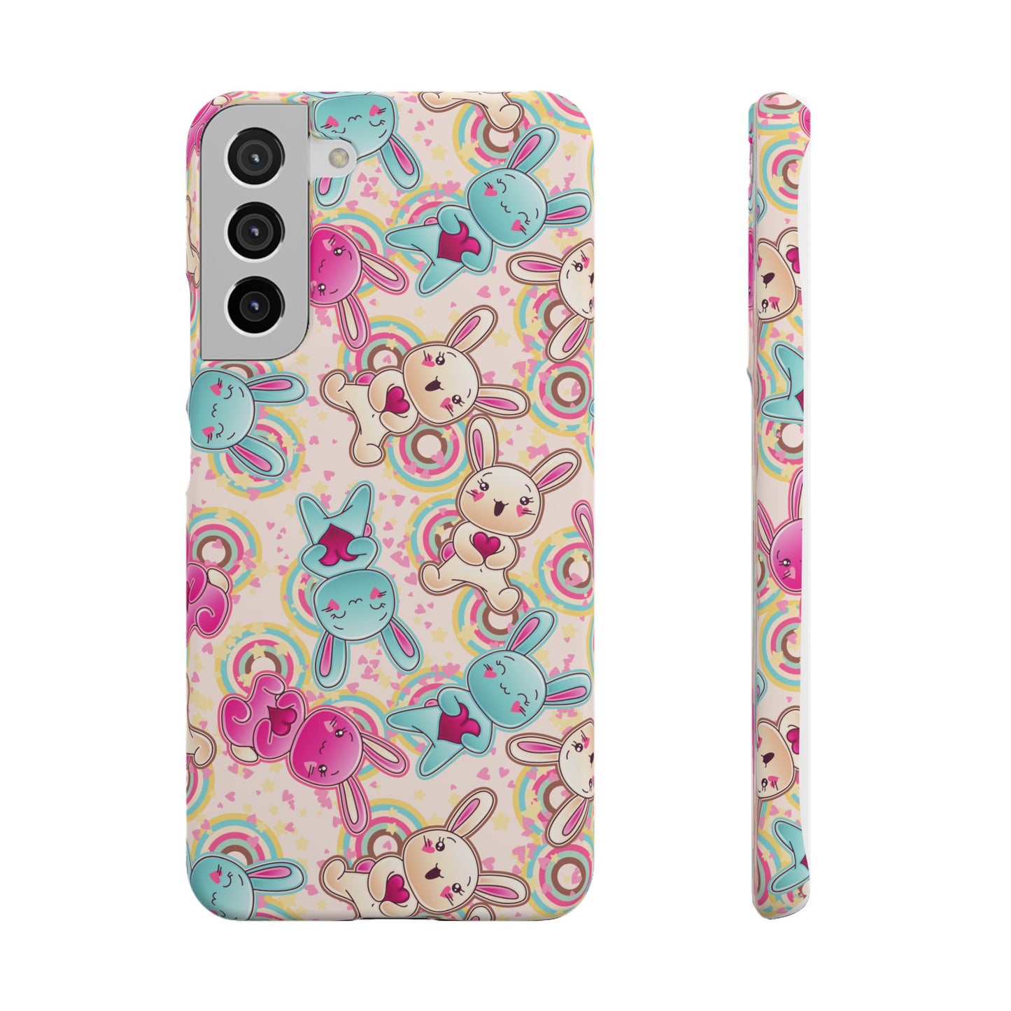 Colorful Bunny Snap Case for iPhone | Cute Bunny Phone Cover