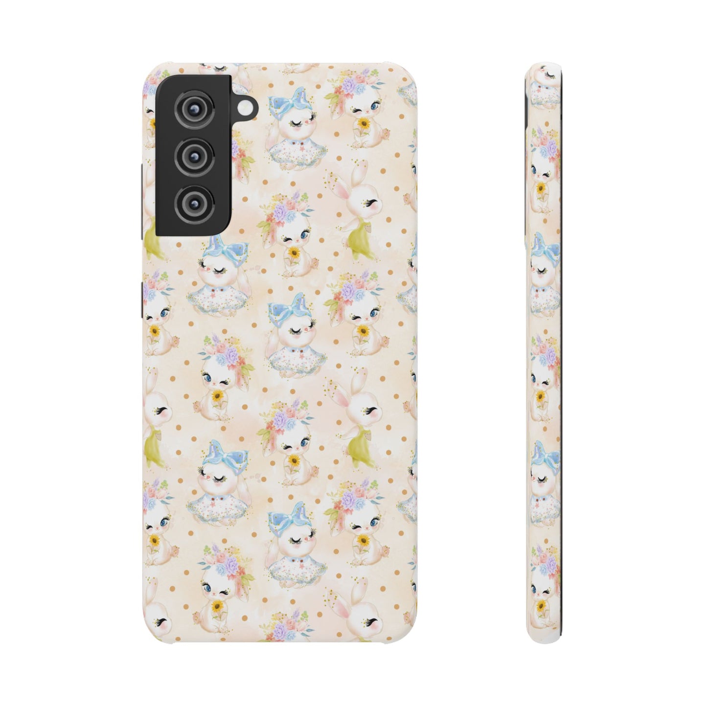 Snap Wallpaper iPhone and Samsung Cases, Bunny Phone Case, Rabbit Phone Cover, Cute Animal Accessories, Easter Gift Ideas