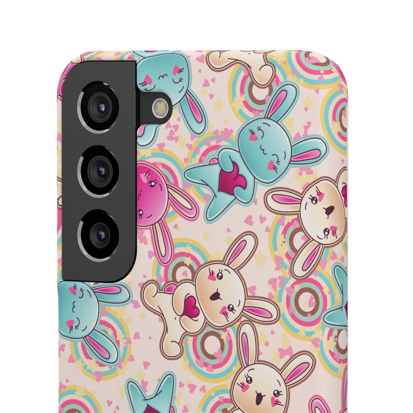 Colorful Bunny Snap Case for iPhone | Cute Bunny Phone Cover